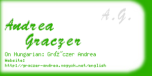 andrea graczer business card